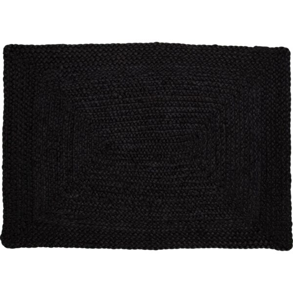 OBI Jute Teppich Schwarz 60 x 90 cm