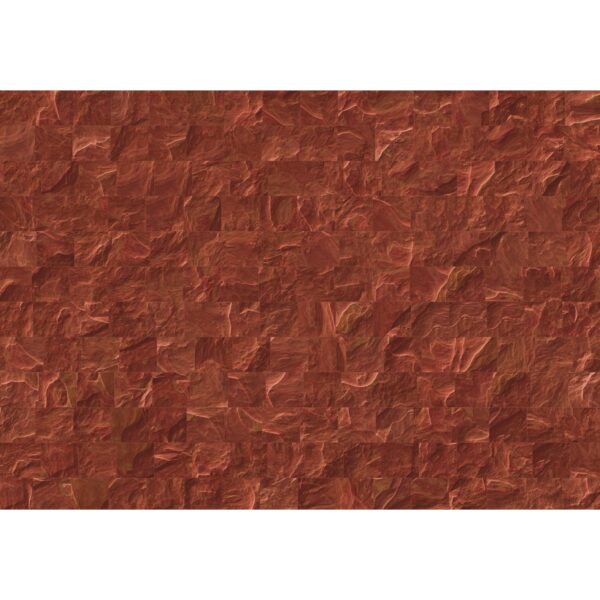 Komar Fototapete Vlies Red Slate Tiles  400 x 280 cm