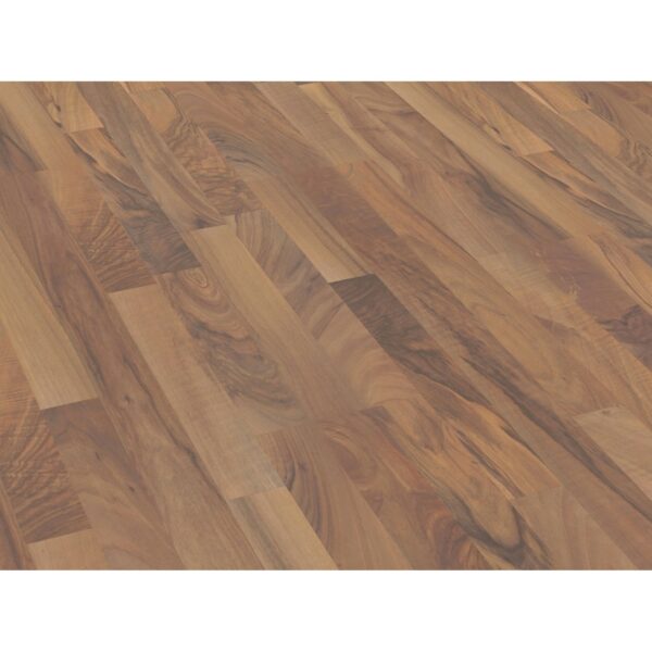 Laminatboden Comfort Nussbaum Naturmatt Dunkel 7 mm