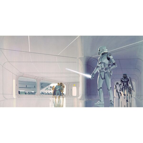 Komar Fototapete Vlies Star Wars Classic RMQ Stormtrooper Hallway  500 x 250 cm