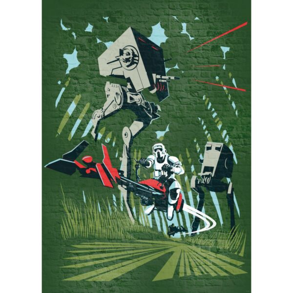 Komar Fototapete Vlies Star Wars Classic Concrete Endor  200 x 280 cm