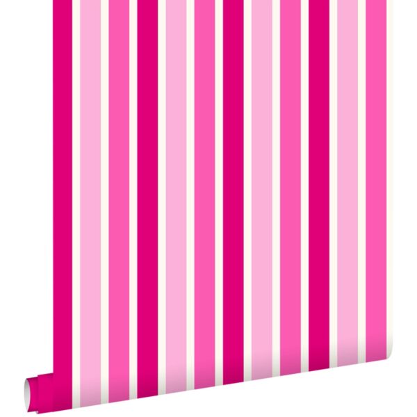 ESTAhome Tapete Streifen Rosa 53 cm x 10