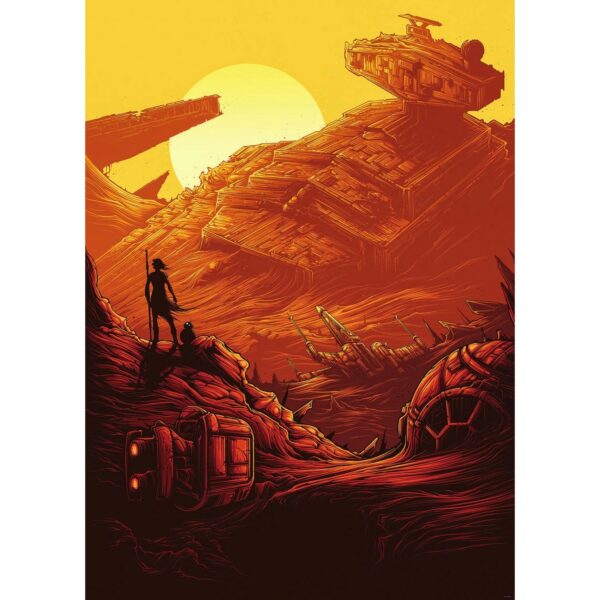 Disney Fototapete Star Wars Star Destroyer Dunkelorange 200 x 280 cm 612082