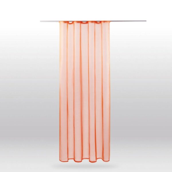 Bestlivings Dekoschal Noella mit Universalband Transparent 140 cm x 245 cm Orange