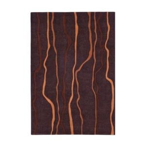 MeGusta Kurzflor Teppich Modern Taupe - Orange 70x140 cm Dolores