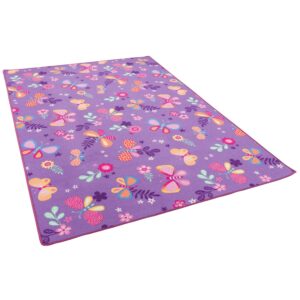 Snapstyle Kinder Spiel Teppich Schmetterling Lila 200x250cm