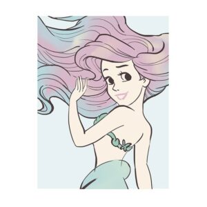 Disney Poster Arielle - Die Meerjungfrau Violett und Blau 40 x 50 cm 610087