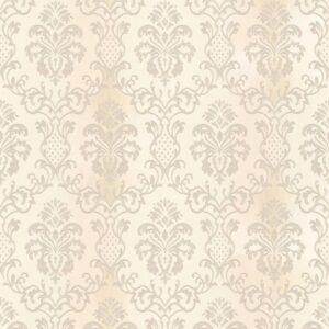 Tadessi Tapete Barock Samuel M1 No 2418 Vliestapete Grau Creme Ornament Barocktapete