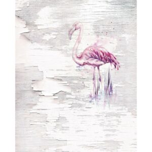 Sanders & Sanders Fototapete Flamingos Rosa und Crême-Weiß 200 x 250 cm 611886