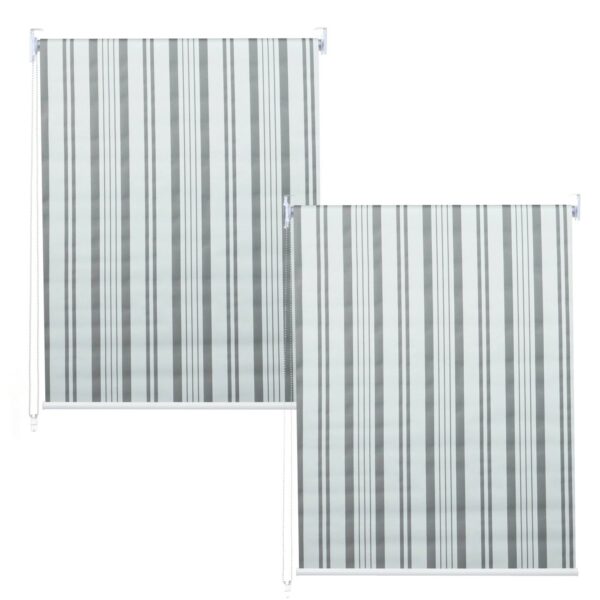 MCW Rollo D52 2er-Set 100x160cm Grau-Weiß