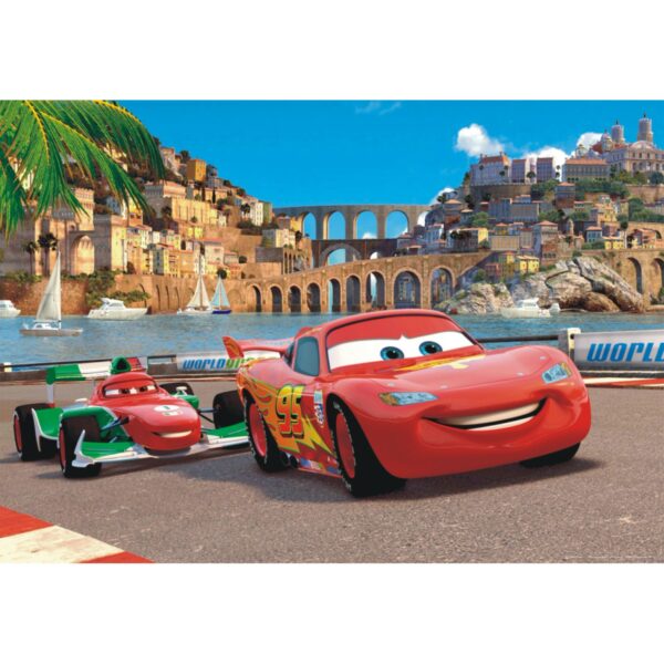 Disney Poster Cars Rot Blau und Beige 160 x 110 cm 600644