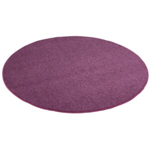 Snapstyle Hochflor Velours Teppich Luna Lila 200cm Rund