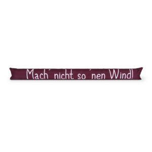 Bestlivings Zugluftstopper Mit Spruch 95 cm x 12 cm Bordeaux Spruch 2