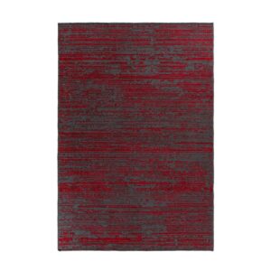 MeGusta Flachflor Teppich UsedLook Modern Rot Polyester 160x230 cm Eva