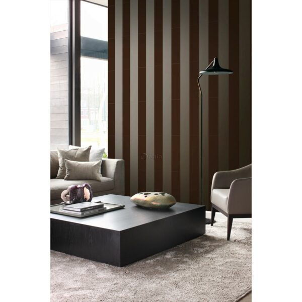 Origin Wallcoverings Tapete Streifen Braun und Bronze 53 cm x 10