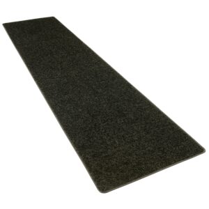 Snapstyle Hochflor Velours Teppich Läufer Mona Schwarz 100x100cm