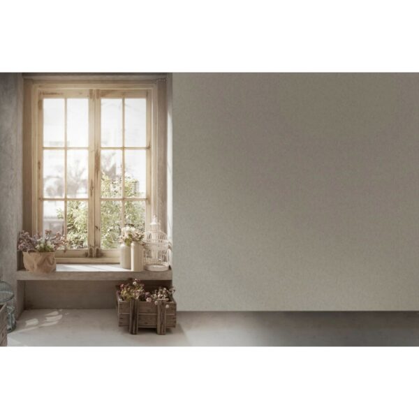 Livingwalls Tapete Uni Grau 53 cm x 10