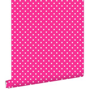 ESTAhome Tapete Punkte Rosa 53 cm x 10