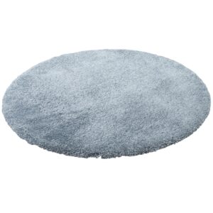 Snapstyle Luxus Hochflor Shaggy Teppich Dream Blau 100cm Rund