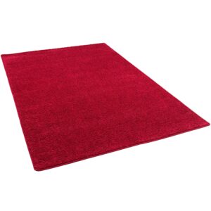 Snapstyle Hochflor Velours Teppich Mona Rot 160x200cm