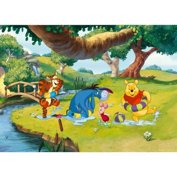 Disney Poster Pu Der Bär Grün Gelb und Blau 160 x 110 cm 600653