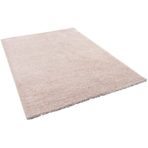 Pergamon Hochflor Langflor Teppich Aloha Rosa 200x200cm