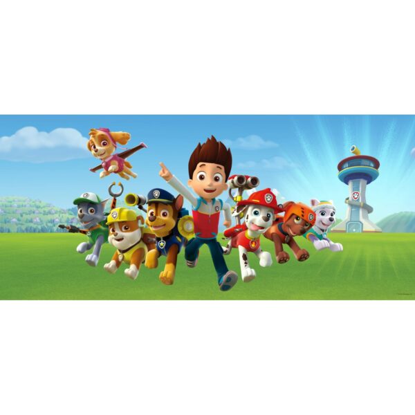 Sanders & Sanders Poster Paw Patrol Blau und Grün 202 x 90 cm 600910