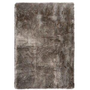 MeGusta Shaggy Hochflor Teppich Uni Modern Taupe Modacryl 160x230 cm Clara