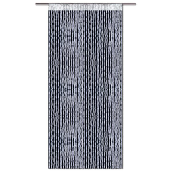 Bestlivings Metallic Fadenvorhang Trennvorhang Gardine 90 cm  x 250 cm Weiß Stangendurchzug