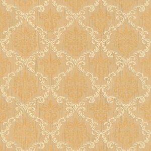 Tadessi Tapete Barock Samuel M1 No 3782 Vliestapete Orange Beige Klassik Barocktapete