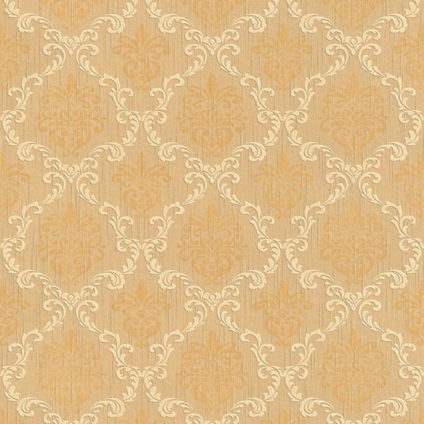 Tadessi Tapete Barock Samuel M1 No 3782 Vliestapete Orange Beige Klassik Barocktapete