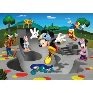 Disney Poster Micky Maus Grau Grün und Blau 160 x 110 cm 600658