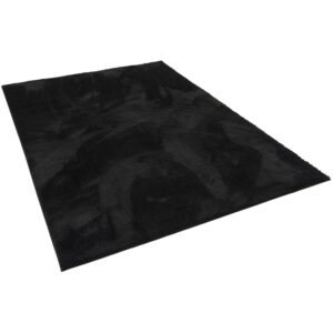 Pergamon Luxus Super Soft Hochflor Langflor Teppich Silky Schwarz 160x230cm