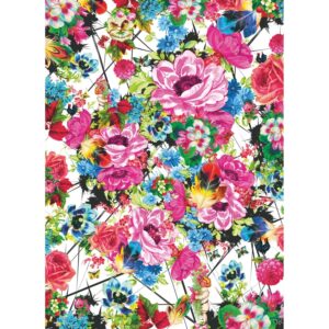 Sanders & Sanders Fototapete Blumen Multicolor 184 x 254 cm 612299