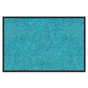 Karat Schmutzfangmatte Rhine - Sauberlaufmatte Fußmatte Türvorleger / 40 x 60 cm Türkis