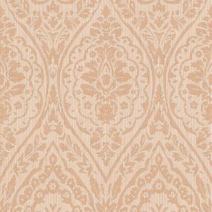 Bricoflor Landhaus Vliestapete mit Textil Ornament Vintage Barock Tapete in Beige Hellbraun Romantische Vlies Textiltapete für Schlaf und Esszimmer