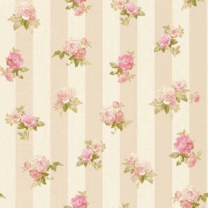 Tadessi Tapete Streifen Romeo M1 No 2129 Vliestapete Pink Floral Barock Blumen