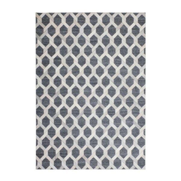 MeGusta Kurzflor Teppich Modern Grau Viskose 120x170 cm Elicia