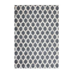 MeGusta Kurzflor Teppich Modern Grau Viskose 80x150 cm Elicia