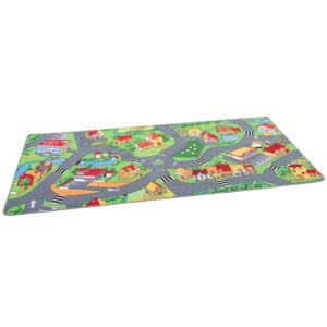 Snapstyle Kinder Spiel Teppich Little Village Bunt 100x100cm