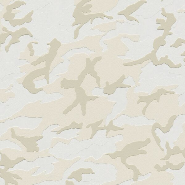 Bricoflor Camouflage Tapete Tarnfarben Coole Tapete für Jungs und Teenager Jugendzimmer Vliestapete in Weiß Beige Ideal für Jungen und Mädchen