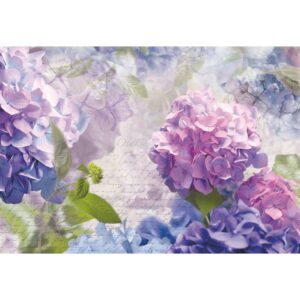 Sanders & Sanders Fototapete Blumen Lila und Blau 368 x 254 cm 612243