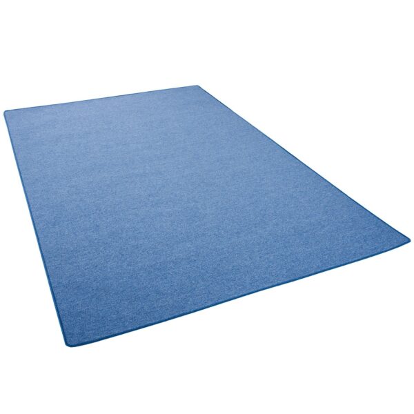 Snapstyle Feinschlingen Velour Teppich Strong Blau 80x160cm