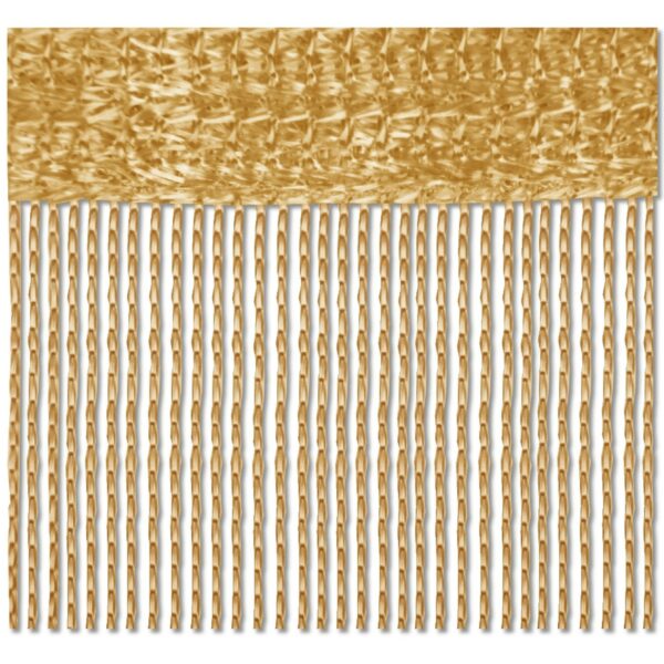 Bestlivings 2er Pack Fadenvorhang Fadengardine Gardine Vorhang 90 cm x 240 cm Gold