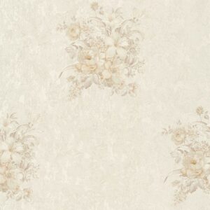 Tadessi Tapete Blumen Pino M1 No 2934 Vliestapete Beige Creme Floral Klassik