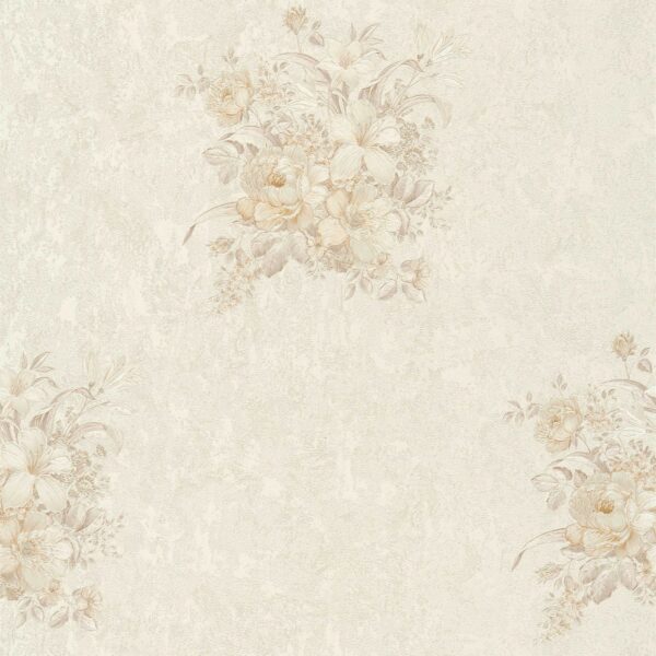 Tadessi Tapete Blumen Pino M1 No 2934 Vliestapete Beige Creme Floral Klassik