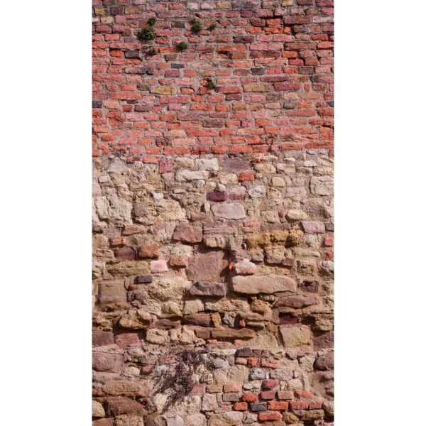 Livingwalls Fototapete Stein-Optik Rot Braun und Beige 159 x 280 cm AS-392461