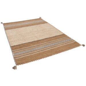 Pergamon Natur Teppich Kelim Navarro Beige 70x140cm