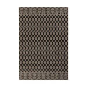 MeGusta Flachflor Teppich Modern Grau - Braun Polypropylen 200x290 cm Paula