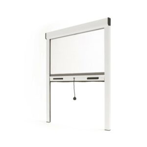 Avosdim Insektenschutzrollo für Fenster Aluminium 150cm x 230cm Weiß